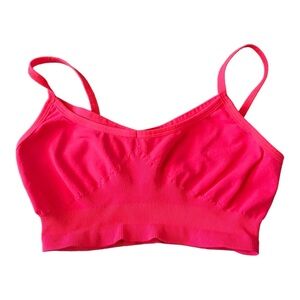 Fp Movement women hot pink strappy sports bra